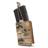 1 long magazine pouch BRAVO in multicam