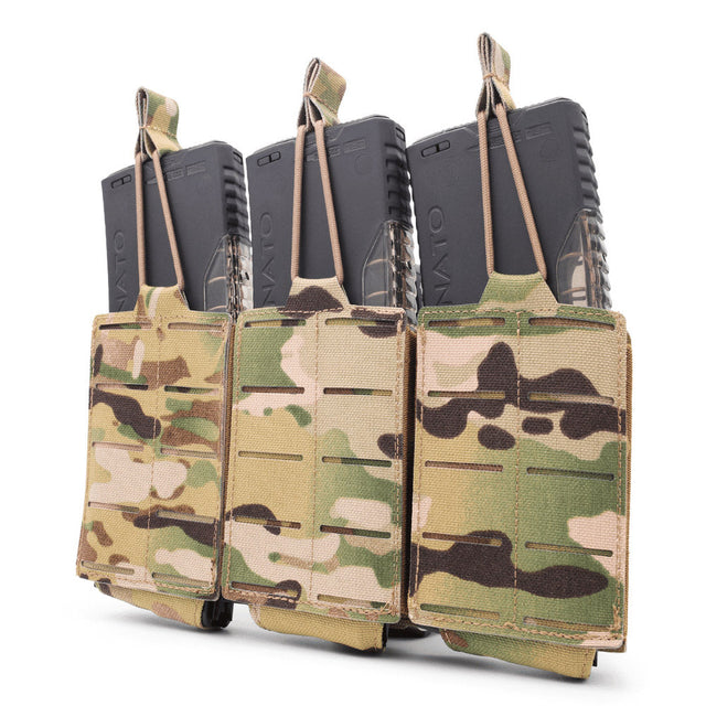 3-long magazine pouch BRAVO in multicam