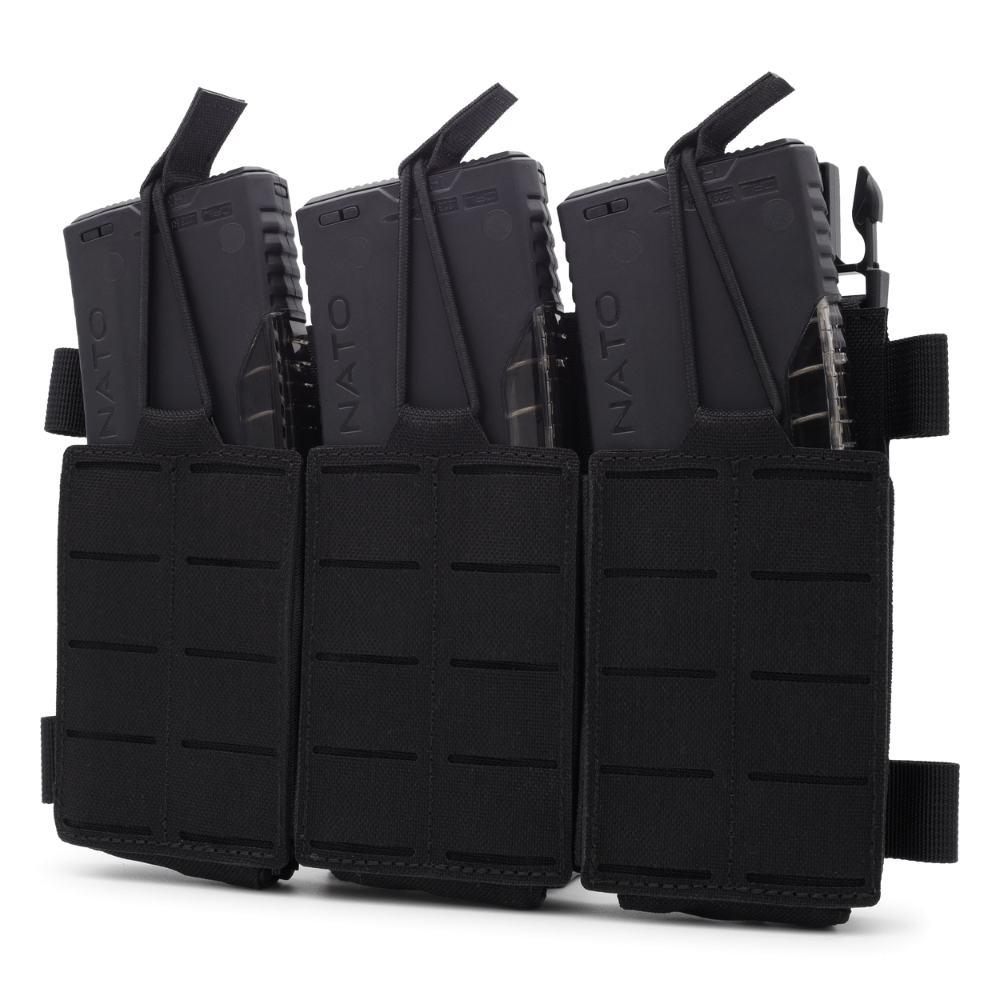 3-long magazine pouch Klick BRAVO in black