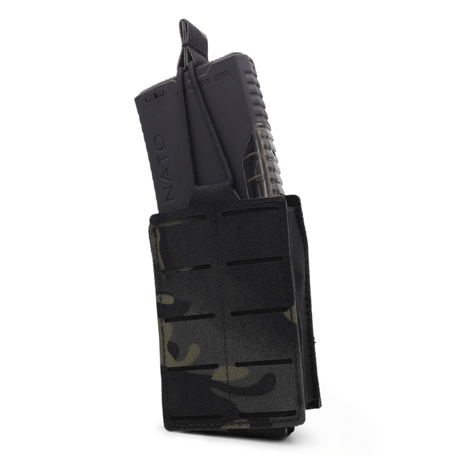 1er Lang- Magazintasche BRAVO in Dark Multicam