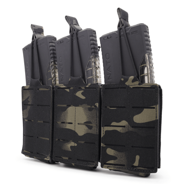 3-long magazine pouch BRAVO in Dark Multicam