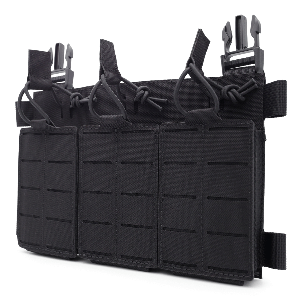 3-long magazine pouch Klick BRAVO in black