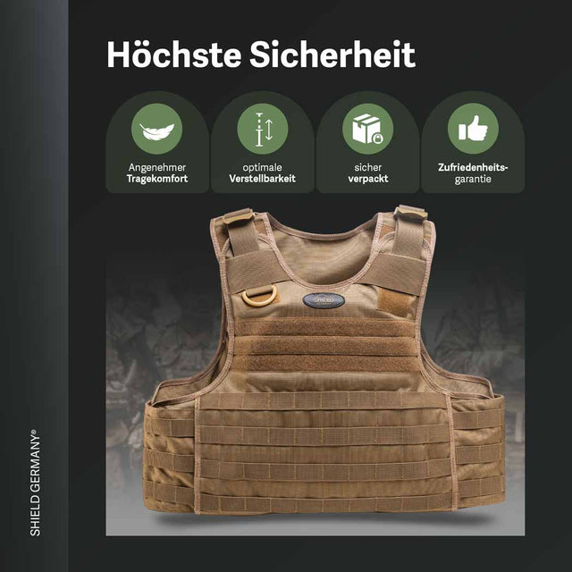 ALPHA tactical vest - Sand SK1 to SK4