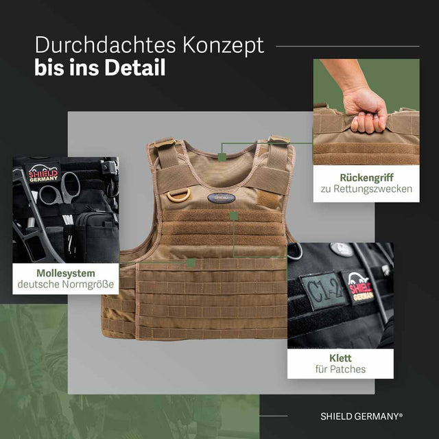 Einsatzweste ALPHA - Sand SK1 bis SK4