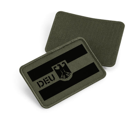 Velcro patch 10 x 6.5cm - DEU with eagle