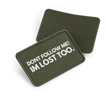 Klettpatch 10 x 6.5cm - Dont follow me