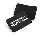 Velcro patch 10 x 6.5cm - Dont follow me