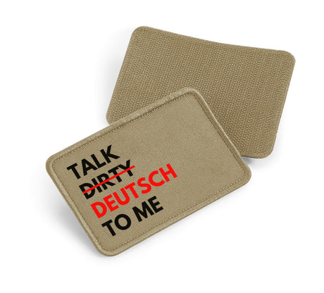 Velcro patch 10 x 6.5cm - talk german