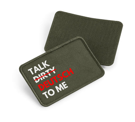 Velcro patch 10 x 6.5cm - talk german