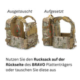 12L Rucksack in Steingrau-Oliv