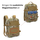 12L Rucksack in Steingrau-Oliv