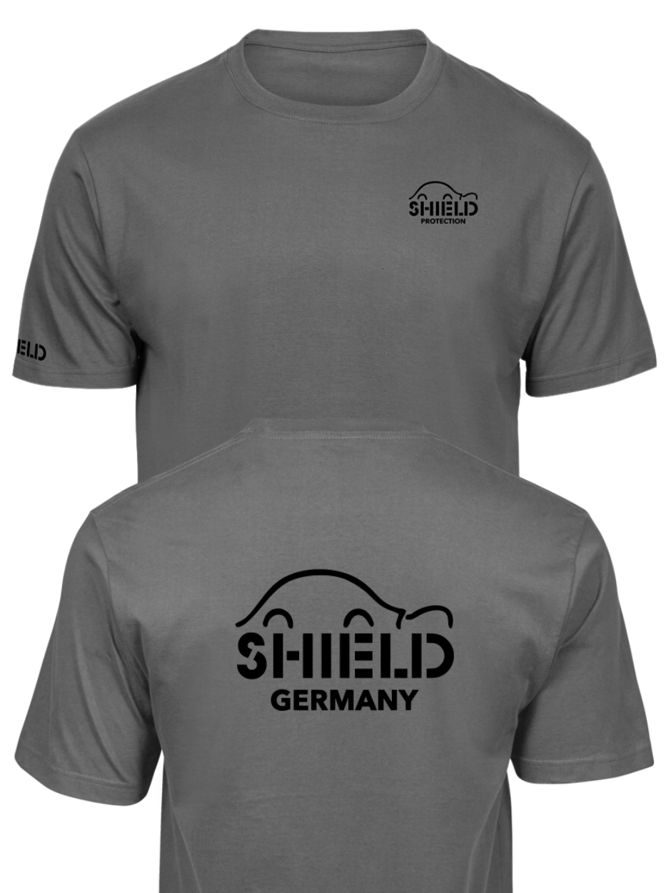 SHIELD Germany Logo T-Shirt stone grey