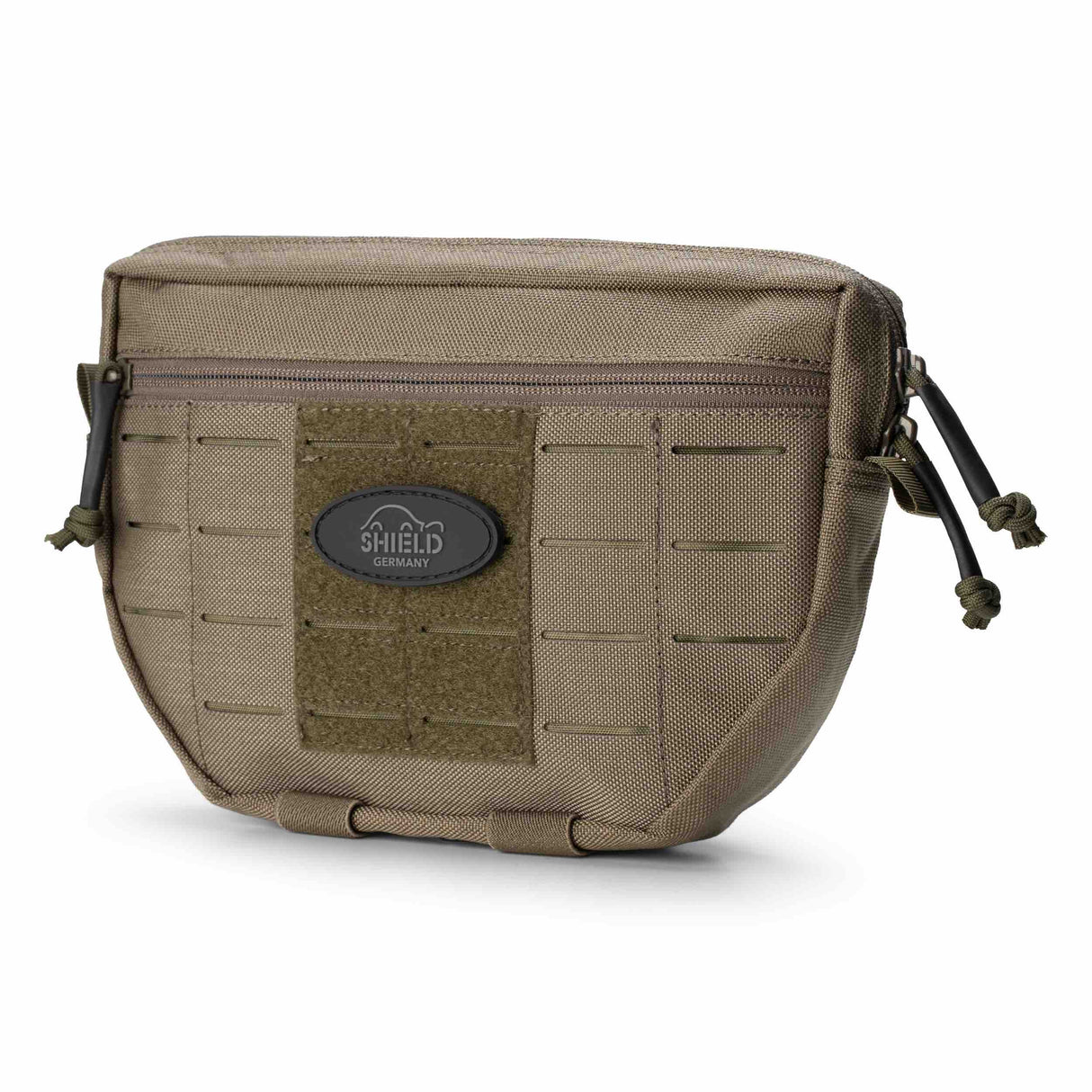 Utility Pouch BRAVO halbrund in steingrau- oliv